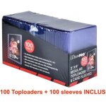 100 toploader regular ultra pro protege carte sleeves pochette protection rigide plastique transparent ...