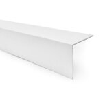 100cm cornire de protection dangle adhsive en pvc rigide blanc 20 x 10 mm