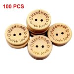 100pcs 20mm boutons en bois rond bricolage lartisanat en bois naturel bouton scrapbooking diy pour la ... 100pcs 20mm boutons en bois rond bricolage lartisanat en bois naturel bouton scrapbooking diy pour la ...