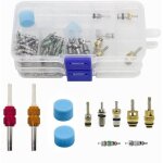 108pcs a / c r134a / r12 valve cores dair climatisation kit accessoires avec deux boîtes de rangement ... 108pcs a / c r134a / r12 valve cores dair climatisation kit accessoires avec deux boîtes de rangement ...