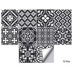 10pcs autocollants stickers pour carrelage mural pour dcoration de la maison cuisine - 20 x 20 cm