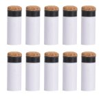 Embouts de queue de billard - surenhap - 10pcs - plastique + cuir - 12mm - blanc