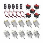 Moteur �lectrique mini - folaya - 10pcs - 1. 5 - 6v - 20000 rpm - interrupteur inclus