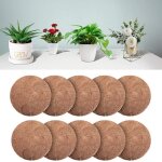 10pcs tapis de noix de coco disque paillis pot tapis de protection des plantes pour le jardin de lh�tel ...