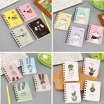 12 bloc note dcole fournitures de bureau cahier  spirale 80 pages din a7 carnets notebooks journal ...