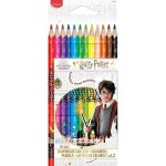 Crayons de couleur - maped - harry potter - 12 pi�ces - mine r�sistante - bois