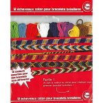 cheveaux de coton - non spcifi - 12 pices - multicolore - pour bracelets brsiliens - mixte
