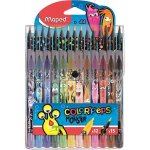 12 feutres de coloriage - 15 crayons de couleur - assortiment - colorpeps monster - maped
