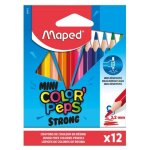 Crayons de couleur - maped - colorpeps - 12 mini crayons - mine ultra rsistante - mixte