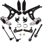 12 pi�ces bras de suspension jeu avant gauche droit pour audi a3 8p1 vw golf v 1k1 2. 0 tdi