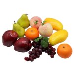 12 pices sries dcoratif raliste raliste artificielle faux fruits dcor cuisine  la maison fte ...