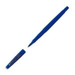 Stylos feutre nylon flair bleu pointe moyenne - papermate nylon - boite 12