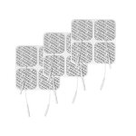 �lectrodes - tenscare - e - cm5050v - 50x50 mm - 12 pi�ces - r�utilisables jusqu� 30 fois