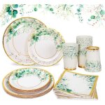 120 pcs vert or party vaissellekit vaisselles anniversaire assiette dîner papier tasse serviette fête ... 120 pcs vert or party vaissellekit vaisselles anniversaire assiette dîner papier tasse serviette fête ...