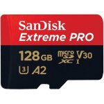 Carte m�moire - sandisk - 128 go - micro sd - vitesse de lecture 160 mo / s - u3 - anti - choc