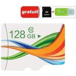 Carte m�moire micro sd - v03 - 128 go - classe 10 - adaptateur sd - lecteur de cartes