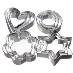 12pcs emporte pice mtal moule ptisserie moule  biscuits gteau dcoupe pte