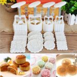 12pcs mooncake gâteau de lune emporte pièce diy moule patisserie biscuit découpe 12pcs mooncake gâteau de lune emporte pièce diy moule patisserie biscuit découpe