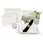 12pcs. service de table ivory en porcelaine pour 6 personnes