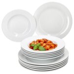 Service de table - mambocat - tommy - 12 pices - porcelaine - pour 6 personnes