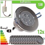 Spot encastrable led - ledvero - 5w - blanc froid - 12x - intérieur - haute qualité Spot encastrable led - ledvero - 5w - blanc froid - 12x - intérieur - haute qualité