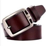 Accessoire de mode - ecelen - ceinture en cuir pour hommes lh0422pd026 - marron - 130 cm