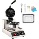 1300 w gaufrier commercial - vevor - appareil � gaufres anti - adh�sif