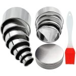 13pcs emporte - pièces rond wovte pâtisserie moule cercle cookie biscuit cutter cuisson bague réglable ... 13pcs emporte - pièces rond wovte pâtisserie moule cercle cookie biscuit cutter cuisson bague réglable ...