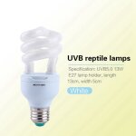 Lampe chauffante - 13w uvb 5. 0 - e27 - pour reptiles - id�ale pour tortues