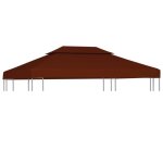 1478neu - toile suprieure double de belvdretoile de rechange pour pavillon tonnelle tente impermable ...
