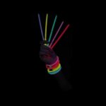Bracelets fluorescents lumineux - ptit clown - ref / 14614 - multicolore - 20 cm - 15 pices