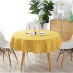 150cm nappe de table ronde colore tissu nordique polyester coton linge mnage jardin  manger vaisselle ...