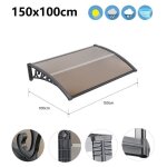 150x100 cm auvent de porte dentre toit willonin marquise de fentres en pc et aluminium abri protection ...
