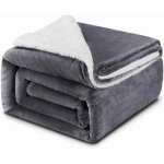 150x200cm couverture plaid en polaire sherpa couverture chaude et douce pour lit canap� couverture pour ...