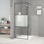 Vidaxl paroi de douche ecran cloison cabine de douche salle de bain intrieur rsistance aux eclaboussures ...