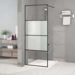 Vidaxl paroi de douche ecran cloison cabine de douche salle de bain intrieur rsistance aux eclaboussures ...