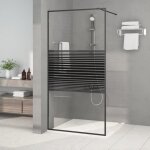 Vidaxl paroi de douche ecran cloison cabine de douche salle de bain int�rieur r�sistance aux eclaboussures ...