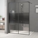 Vidaxl paroi de douche ecran cloison cabine de douche salle de bain int�rieur r�sistance aux eclaboussures ...