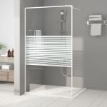 Vidaxl paroi de douche ecran cloison cabine de douche salle de bain int�rieur r�sistance aux eclaboussures ...