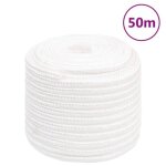 152577 vidaxl corde de bateau blanc complet 18 mm 50 m polypropyl�ne