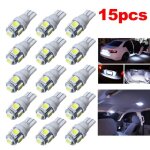 15pcs ampoule led de voiture pour plafonniers clignotants �clairage du tableau de bord
