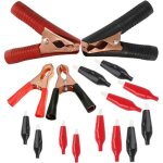 16 pinces crocodiles isol�es voiture batterie pince heavy duty clip de batterie pour kit de test �lectrique ...