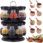 16 pots  pices + support rotatif 2 couches