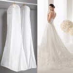 Housse robe mariée tempsa - blanc - 160 / 180cm - protection vêtement Housse robe mariée tempsa - blanc - 160 / 180cm - protection vêtement