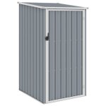 161?{neuf} meuble outil de jardin jille - mode armoire abri de jardin gris 87x98x159 cm acier galvanis ...