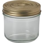 Le parfait 1659602 lot de 6 terrines en verre - 500g - d 100 familia - transparent