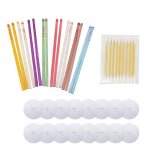 Bougie doreille - kakoo - 16pcs - cire dabeille naturelle - kit de nettoyage