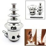 170w fontaine  chocolat en acier inoxydable avec 4 tages - temprature rglable - pour la maison