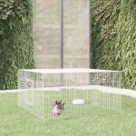 Vidaxl cage à lapin 110x110x55 cm fer galvanisé clapier enclos parc animaux 171562 Vidaxl cage à lapin 110x110x55 cm fer galvanisé clapier enclos parc animaux 171562