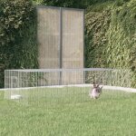 Vidaxl cage à lapin 2 panneaux 220x110x55 cm fer galvanisé clapier enclos parc 171563 Vidaxl cage à lapin 2 panneaux 220x110x55 cm fer galvanisé clapier enclos parc 171563